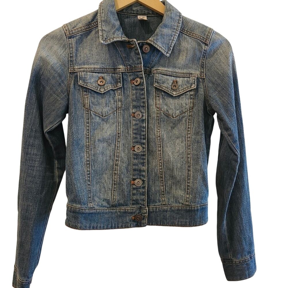 BP Distressed Denim Jacket Size X Small